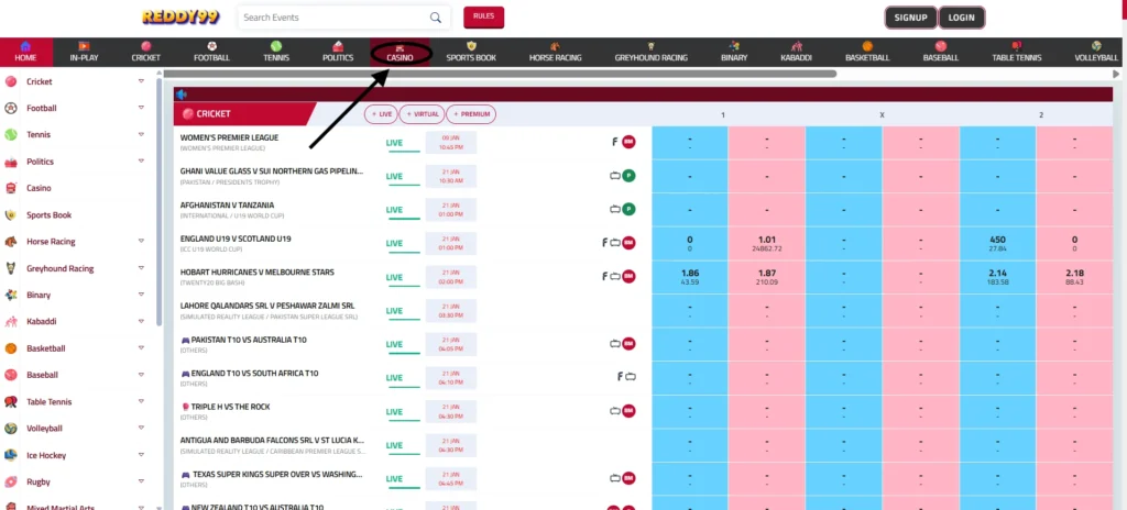 BLACKJACK ON REDDY ANNA